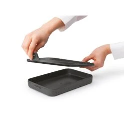 Brabantia Make & Take Lunchbox Plat Donkergrijs -Brabantia 102 2704 4 1