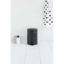 Brabantia Newicon Pedaalemmer 3 L Mat Zwart -Brabantia 102 3321 4 1