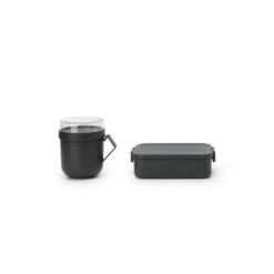 Brabantia Make En Take Lunchset 2 Delig Dark Grey 7 Brabantia Make En Take Lunchset 2 Delig Dark Grey -Brabantia 102 6665 3 1 1