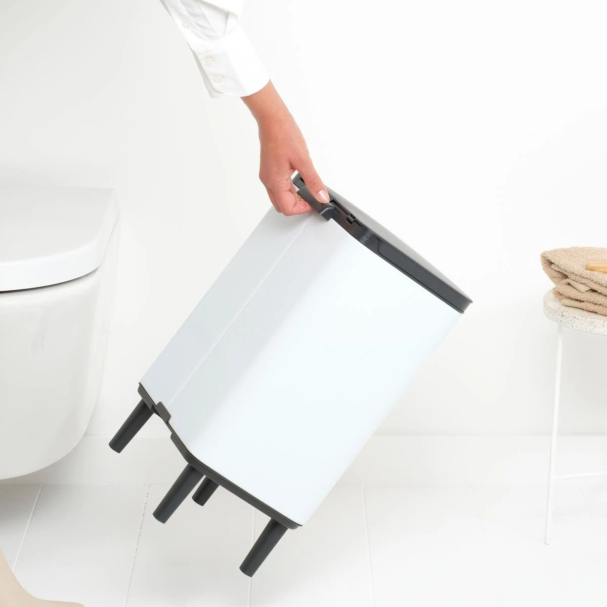 Brabantia Bo Hi Afvalemmer 12 L - White 8 Brabantia Bo Hi Afvalemmer 12 L - White - Afbeelding 8