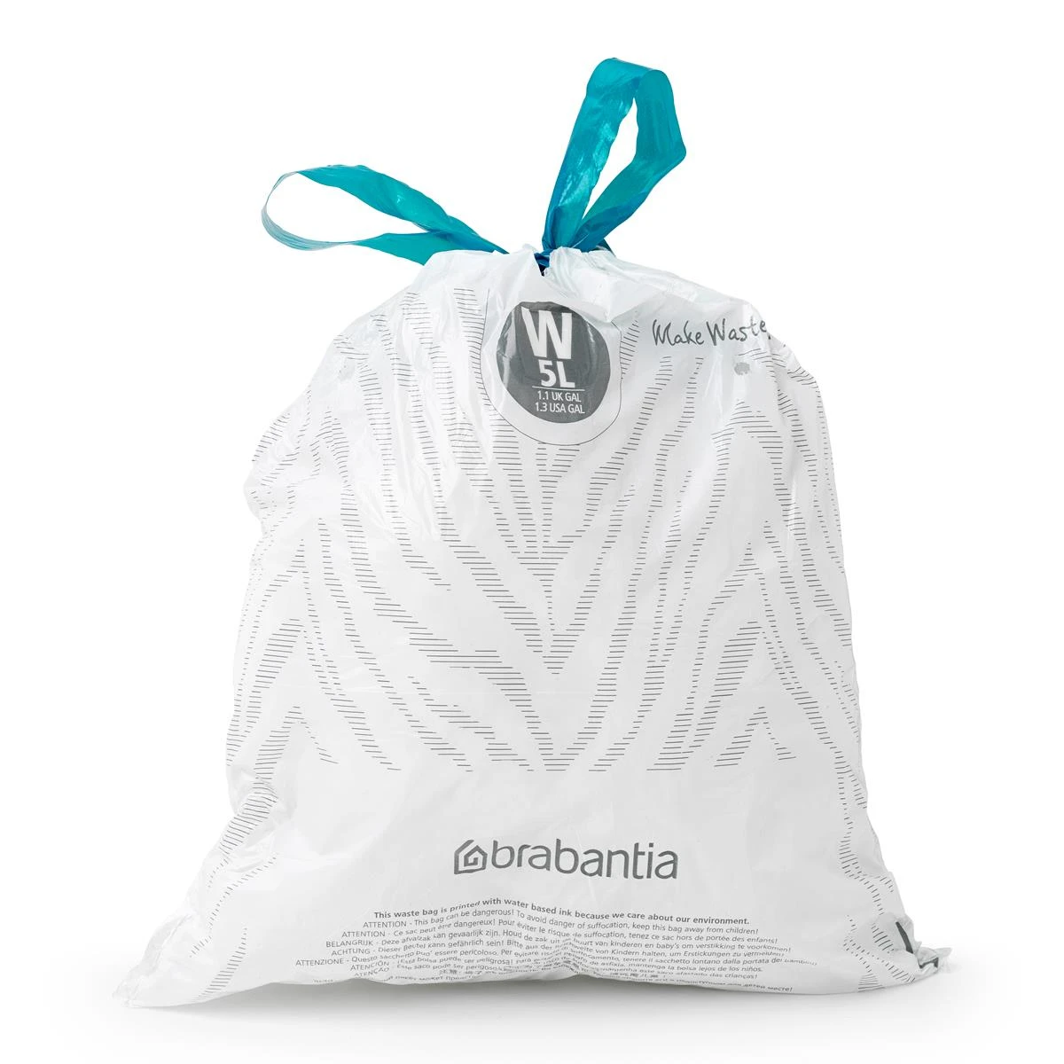 Brabantia Type W PerfectFit Jaarverpakking Afvalzak 5 Liter - 200 Stuks 6 Brabantia Type W PerfectFit Jaarverpakking Afvalzak 5 Liter - 200 Stuks - Afbeelding 6