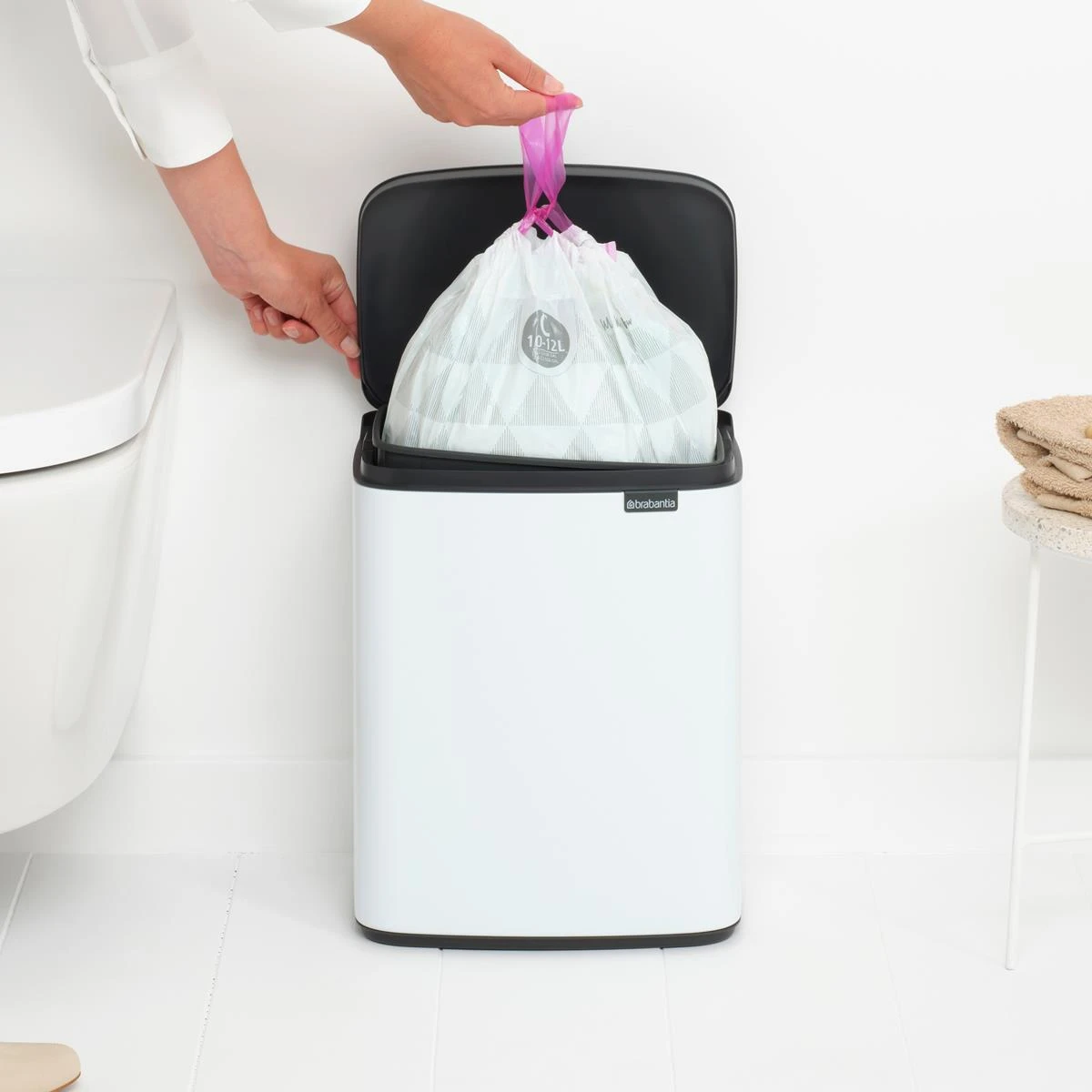Brabantia Bo Afvalemmer 12 L - White 6 Brabantia Bo Afvalemmer 12 L - White - Afbeelding 6