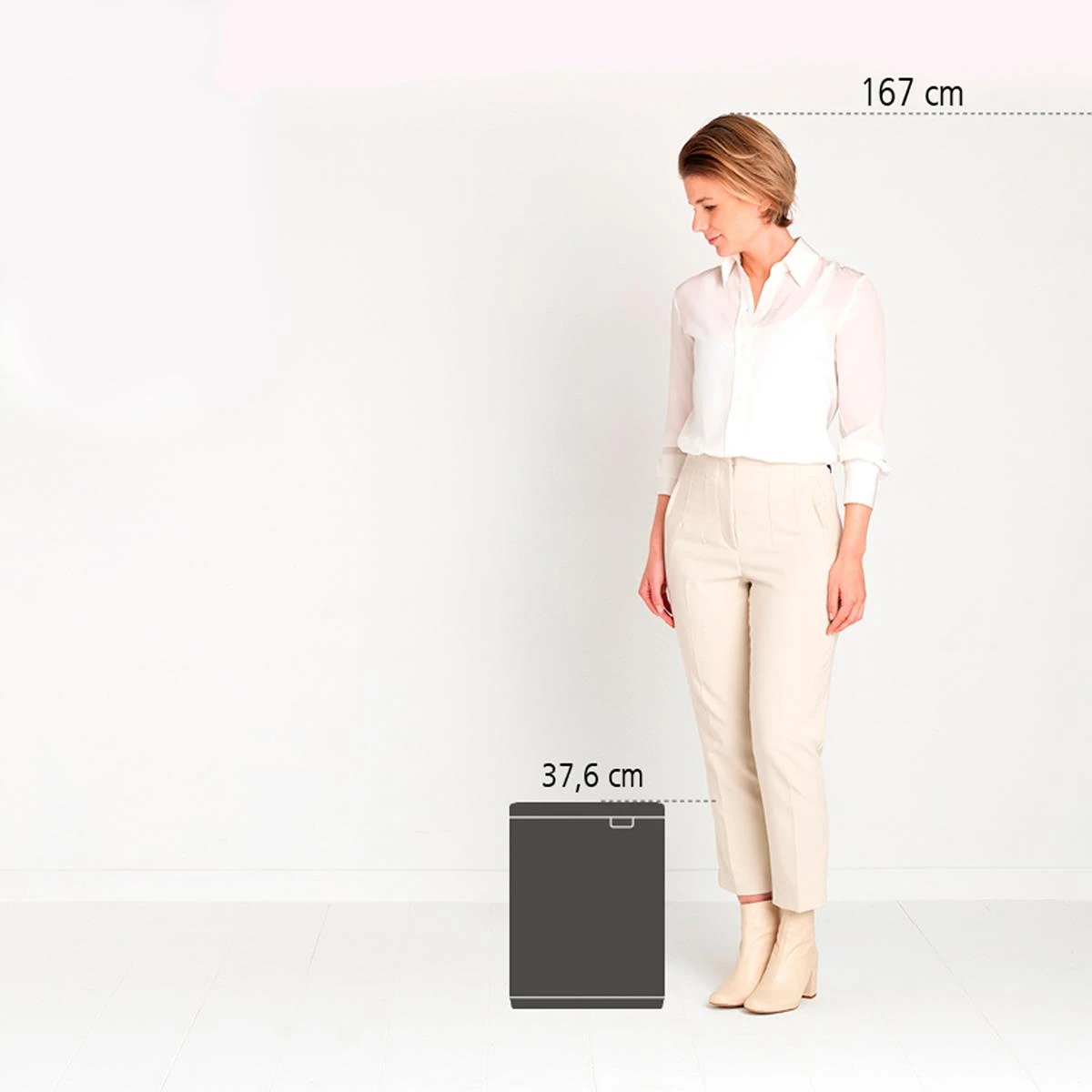 Brabantia Bo Afvalemmer 12 L - Brilliant Steel 12 Brabantia Bo Afvalemmer 12 L - Brilliant Steel - Afbeelding 12