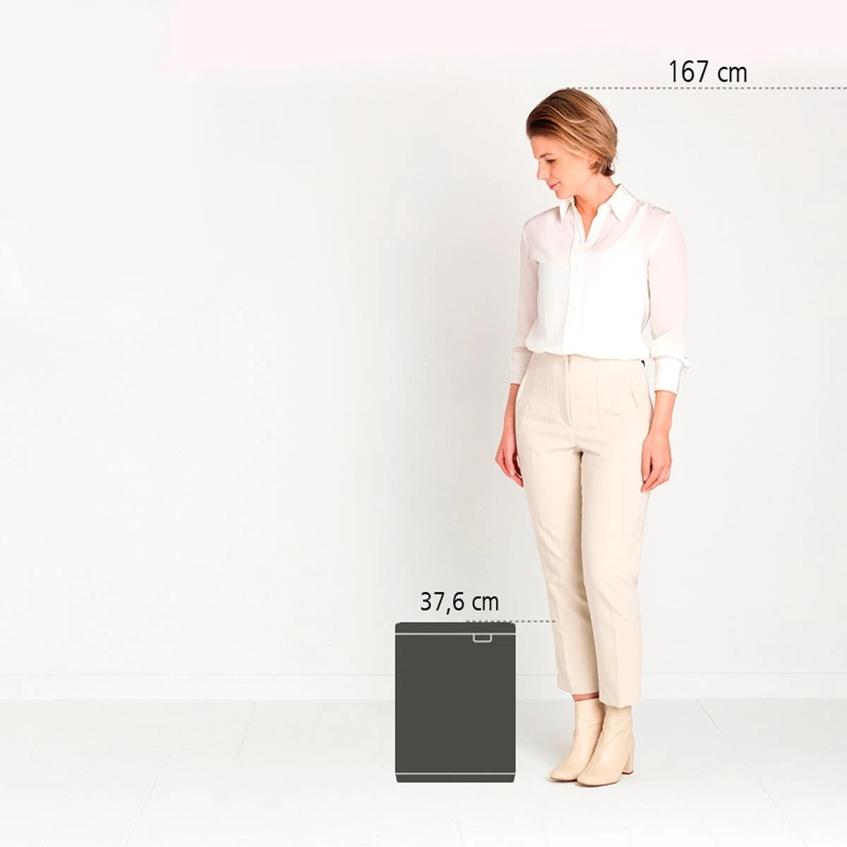 Brabantia Bo Afvalemmer 12 L - Matt Steel FPP 11 Brabantia Bo Afvalemmer 12 L - Matt Steel FPP - Afbeelding 11