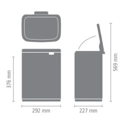 Brabantia Bo Afvalemmer 12 L - White 33 Brabantia Bo Afvalemmer 12 L - White -Brabantia 10713205