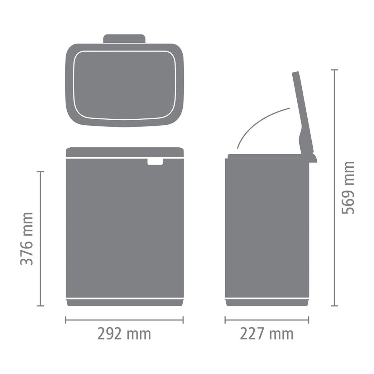 Brabantia Bo Afvalemmer 12 L - Matt Steel FPP 17 Brabantia Bo Afvalemmer 12 L - Matt Steel FPP - Afbeelding 17