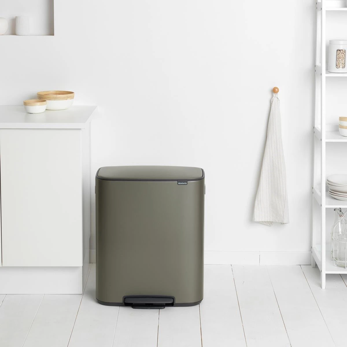 Brabantia Bo Pedaalemmer 2 X 30 L - Platinum 8 Brabantia Bo Pedaalemmer 2 X 30 L - Platinum - Afbeelding 8