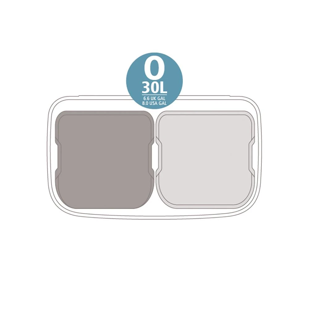 Brabantia Bo Touch Bin Hi Afvalemmer 2 X 30 L - Wit 10 Brabantia Bo Touch Bin Hi Afvalemmer 2 X 30 L - Wit - Afbeelding 10