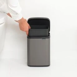 Brabantia Bo Afvalemmer 4 L - Platinum -Brabantia 9483910