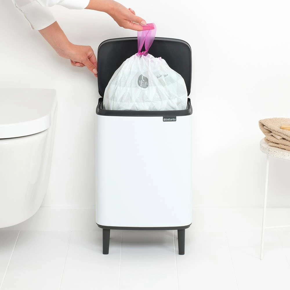 Brabantia Bo Hi Afvalemmer 12 L - White 7 Brabantia Bo Hi Afvalemmer 12 L - White - Afbeelding 7