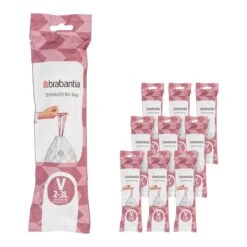 Brabantia Type V PerfectFit Jaarverpakking Afvalzak 2-3 Liter - 200 Stuks
