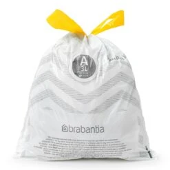 Brabantia Type A PerfectFit Jaarverpakking Afvalzak 3 Liter - 200 Stuks -Brabantia 9603099